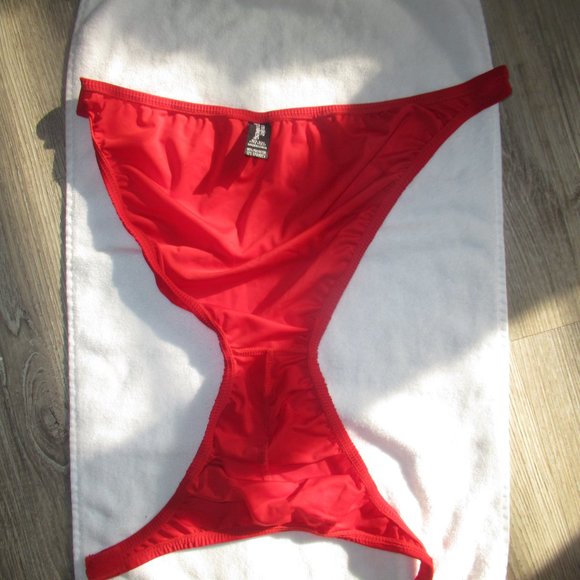 Male Power Red Velcro Side Strap Briefs and White Mesh Bikini Briefs Size M - Picture 4 of 13